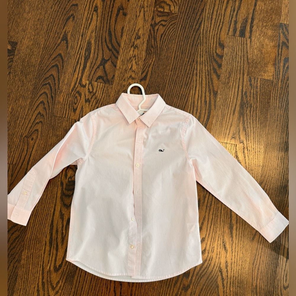 Vineyard Vines pink and white Button Down shirt size 7, excellent condition